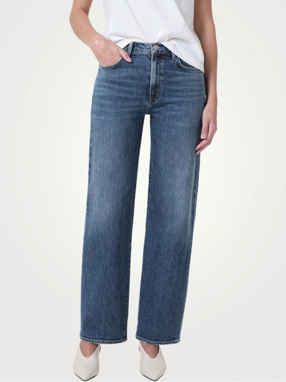 AGOLDE Harper Straight-Leg Jeans Medium Wash size 28
